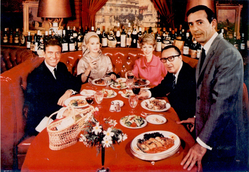 jean-leon con zsa zsa gabor y tony franciosa
