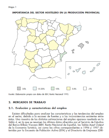 Grafico de Trabajadores inmigrantes en el sector de la hostelería