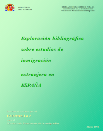 Grafico de Exploración bibliográfica sobre estudios de inmigración extranjera